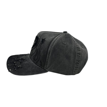 GORRA DAKAPS D FLAMES DEMIN V/C GRIS UNITALLA