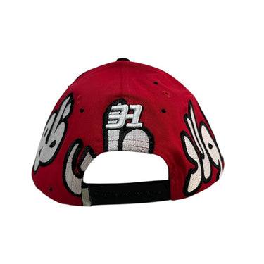 GORRA 31 HATS X BACKPACK BOYZ PERLAS V/C UNITALLA ROJO/NEGRO