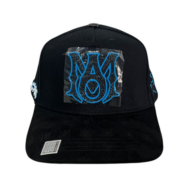 GORRA BIGG BOSS AMIRI PLACA AZUL V/C NEGRO UNITALLA
