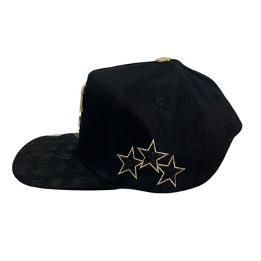 GORRA BIGG BOSS AMIRI PLACA BRONCE V/C NEGRO UNITALLA