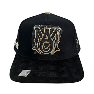 GORRA BIGG BOSS AMIRI PLACA BRONCE V/C NEGRO UNITALLA