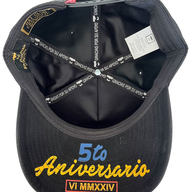 GORRA MT 5TO ANIVERSARIO NEGRO UNITALLA