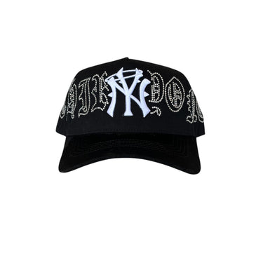 GORRA 31 HATS NEW YORK CRYSTALES BLANCOS V/C NEGRO UNITALLA