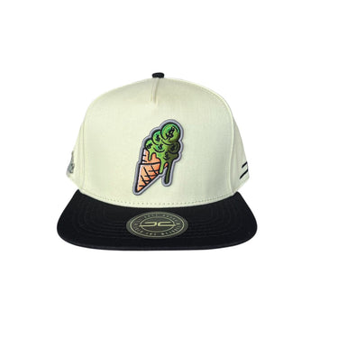 GORRA JC HATS ICE CREAM BEIGE V/P VERDE UNITALLA