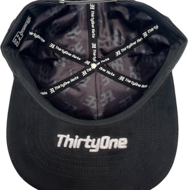 GORRA 31 HATS NEW YORK CRYSTALES BLANCOS V/C NEGRO UNITALLA