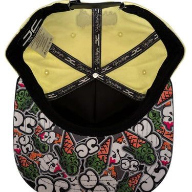 GORRA JC HATS ICE CREAM BEIGE V/P VERDE UNITALLA