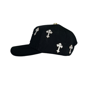 GORRA BARBAS HATS B-CHOME ORO V/C NEGRO UNITALLA