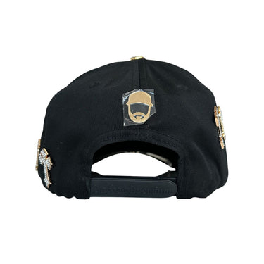 GORRA BARBAS HATS B-CHOME ORO V/C NEGRO UNITALLA