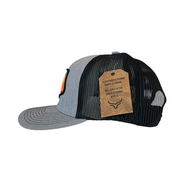 GORRA RANCH & CORRAL RCW5 V/C UNITALLA GRIS/NEGRO