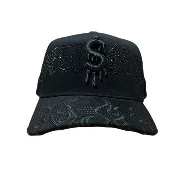 GORRA PR GHETTO RICH PERLAS V/C NEGRO UNITALLA