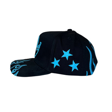GORRA PR ANGEL DUST AZUL V/C NEGRO/AZUL