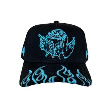 GORRA PR ANGEL DUST AZUL V/C NEGRO/AZUL